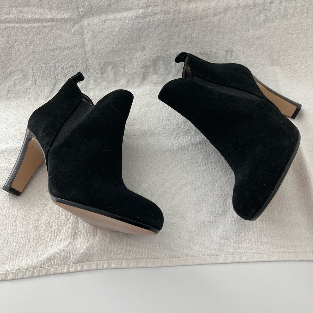 Suede booties by Talbots.
